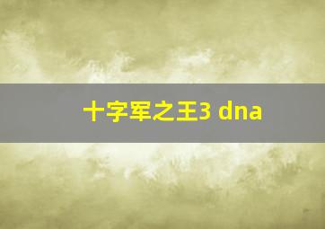 十字军之王3 dna